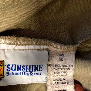 Khaki School Uniform Skirt/Skort